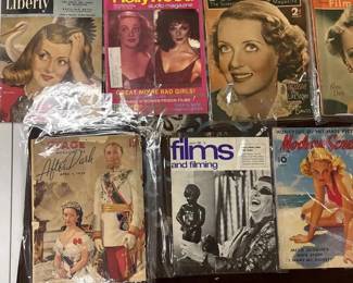 Vintage Hollywood Bette Davis Movie Magazine Collection Liberty, Picturegoer Films and Filmin
