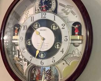 Seiko Melodies in Motion Beatles Musical Animated Wall Clock  Hey Jude, Let It Be  Imagine