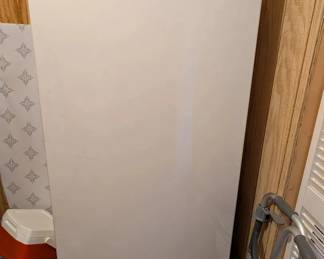 Whirlpool White Upright Freezer with Wire Shelves  Door Storage