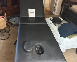 Professional Portable Folding Massage Table with Adjustable Wood Legs  Face Cradle