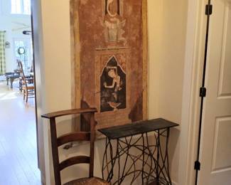 Thailand fabric tapestry, prayer chair