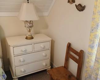 End table, small chair