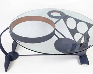 Lot 36 Merti Walker, 20th 21st Century American, Painted Steel Coffee Table