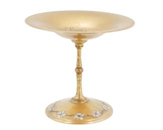 Lot 1554 Louis C. Tiffany Furnaces, Inc (1920-1928) American, Favrile Bronze and Champleve Enamel Tazza