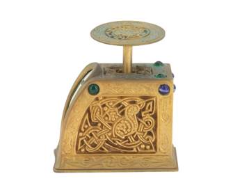 Lot 1572 Tiffany Studios New York Ninth Century Pattern Gilt Bronze Postal Scale