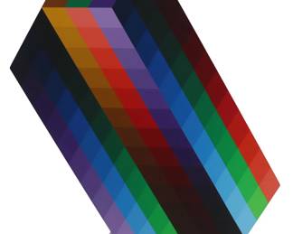 Lot 18 Victor Vasarely (1906-1997) Hungarian French, Torony II Op Art Sculpture