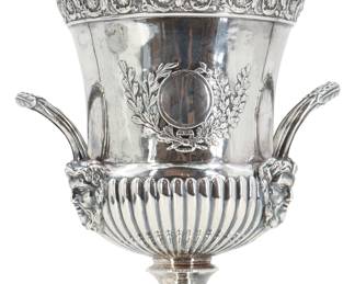 Lot 43 Antique English Sterling Silver Lidded Presentation Cup 51.690 ozt.