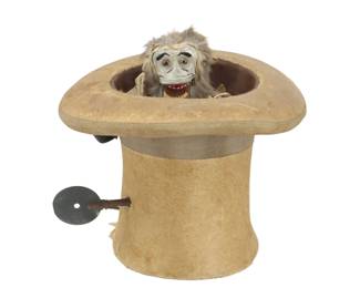 Lot 1571 French Automaton Mechanical Monkey in Top Hat