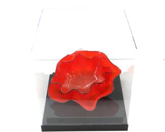 Lot 19 Dale Chihuly (Born 1941) American, Studio Edition Red Seafoam Art Glass Sculpture