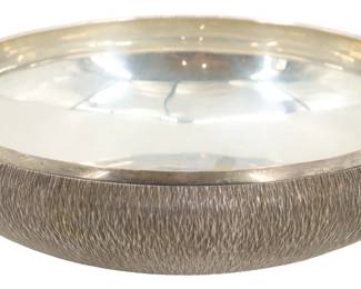 Lot 228 Adrian Benney (1930-2008) British, Bark Finish Commemorative Sterling Silver Bowl - 25.675 ozt.