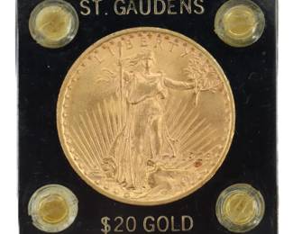 Lot 78 1923 StaintGaudens 20 Double Eagle Gold Coin