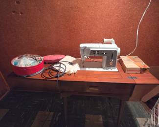 $60 Sewing machine w/ cabinet