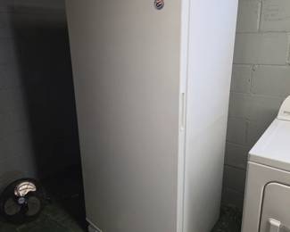 $400 Whirlpool 18 cu ft Up right freezer 10/2018, Model WZF34X18DW03