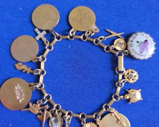 $30 Vintage Eastern star charm bracelet #2