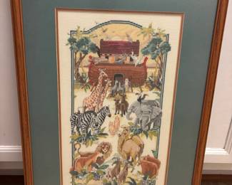 $50 "Noahs Ark" Large cross stitch
