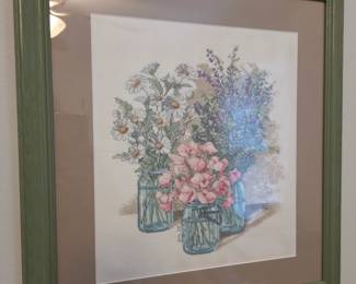$30 "Wildflower Jars" cross stitch