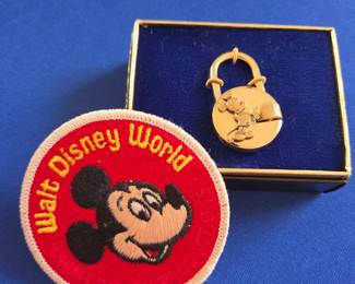 Vintage Walt Disney Mickey Mouse patch, $ Mickey Mouse lock