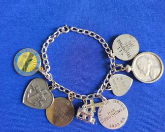 $25 Vintage Eastern star charm bracelet #3