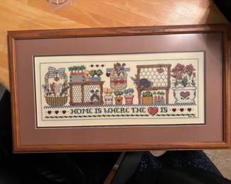 $30 Home is where the Heart is, cross stitch