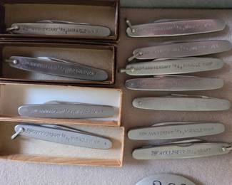 Miracle Whip Anniversary knives- Schrade-Walden, 25th-55th anniversary, 1958,1963,1968, 1973, 1978, 1983, 1988