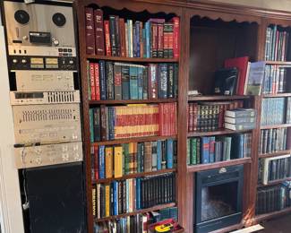 Stereo equipment and so many books