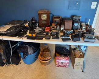 Nice camera collection and turntables