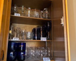 Glasses bar drink ware