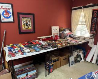 Diecast cars, and sports collectibles