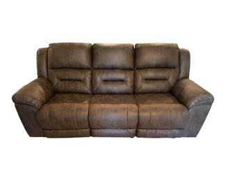 Brown Reclining Sofa