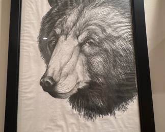 Black Bear Charcoal Portrait