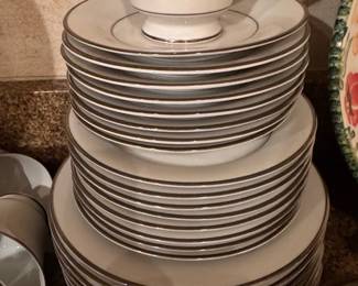 Silver Matara Sri Lanka Fine China Dinnerware Set