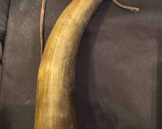 Vintage Decorative Powder Horn
