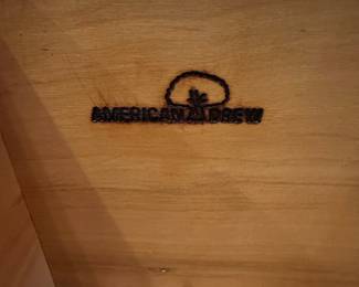 American Drew Wooden Gun Cabinet