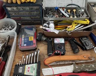 Assorted Household and Garage Tool Collection