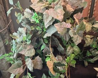 Artificial Cascading Grape Leaf and Ivy Bush