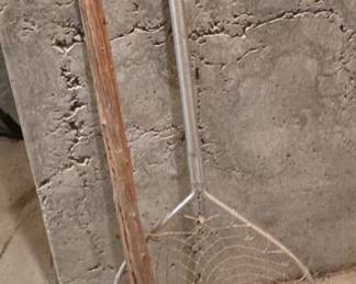 Vintage Wooden Gaff and Aluminum Landing Net