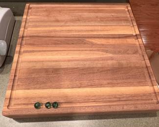 Large Edge-Grain Walnut Butcher Block Cutting Board