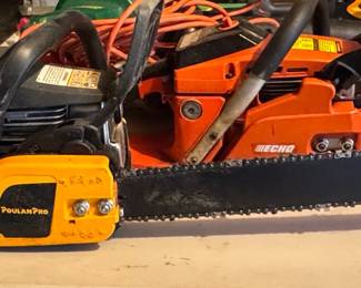 Poulan Pro and Echo Chainsaws
