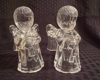 Vintage Mikasa 'Sweet Angel' Crystal Candle Holders
