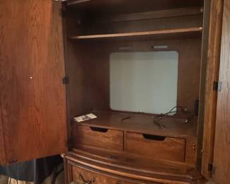 French Provincial Style Entertainment Armoire