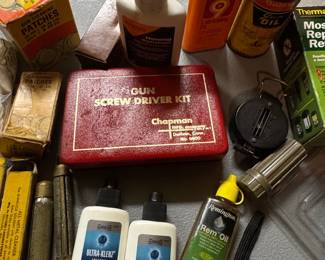 Chapman Gun Screwdriver Kit and Assorted Gun Maintenance Supplies