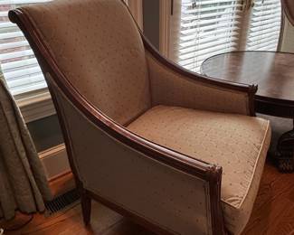 Traditional Mahogany Bergère Accent Chair