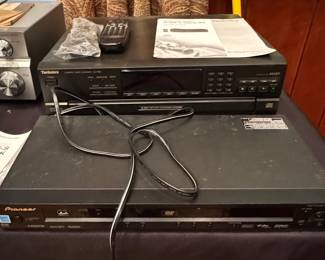 Technics SL-PD8 5-Disc CD Changer and Pioneer DV-400V DVD Player