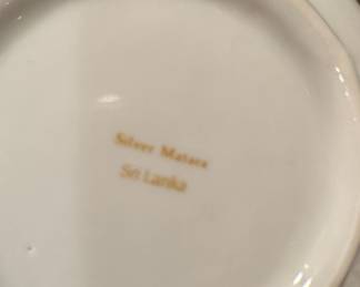 Silver Matara Sri Lanka Fine China Dinnerware Set