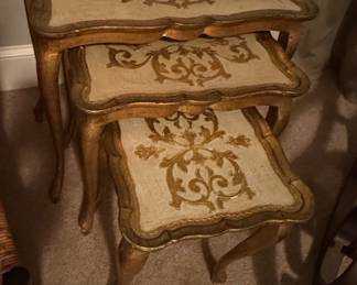 Vintage Italian Florentine Nesting Tables