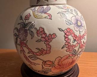 Chinese Famille Rose Style Porcelain Ginger Jar