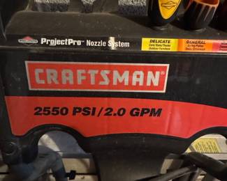 Craftsman 2550 PSI 2.0 GPM Pressure Washer