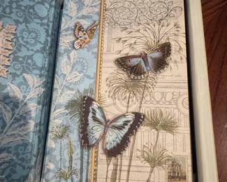 Punch Studio Butterfly Botanical Book-Style Note Card Set
