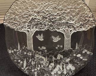 Vintage Walther Glas 'Sommerland' Serving Platter
