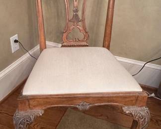 Chippendale Style Carved Mahogany Dining Chair